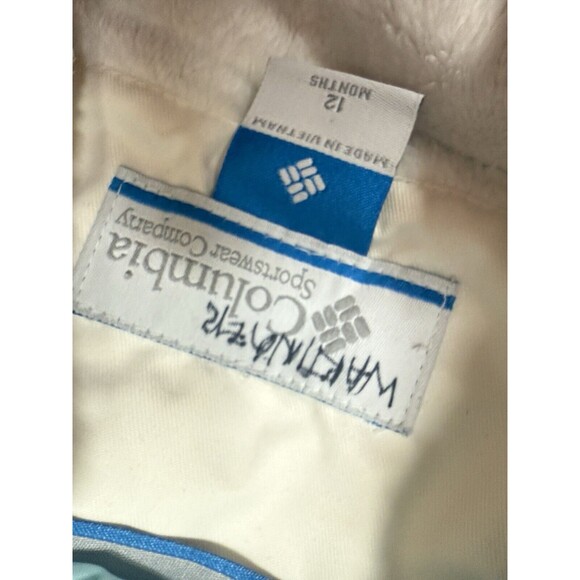 Columbia 2 Peice Snowsuit Set 12 Month Pink Overalls Coat WARM - Picture 5 of 6